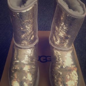 Sequined Uggs size 10